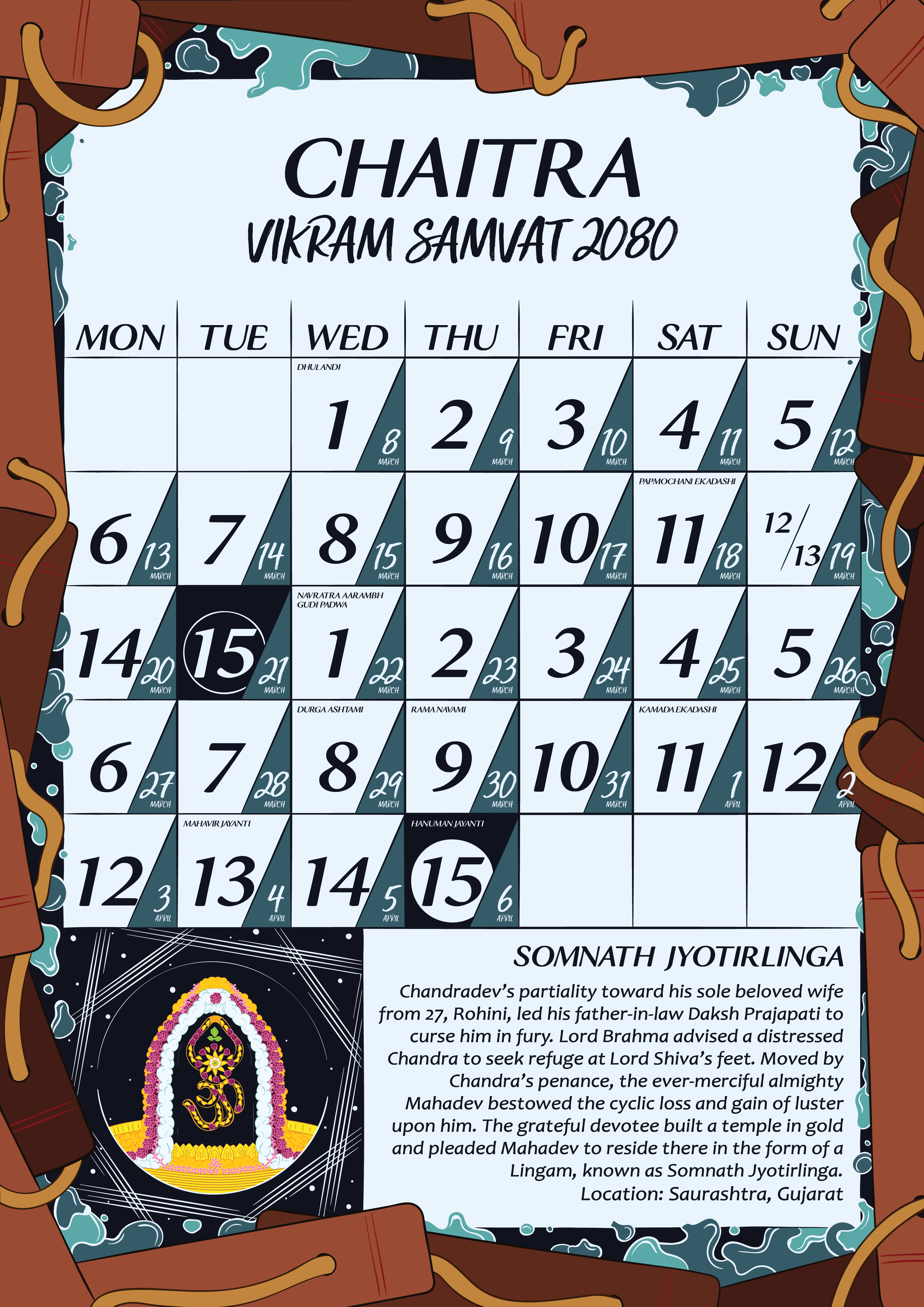 Hindu Calendar 2080 (Vikram Samvat) Meaningful Shopping